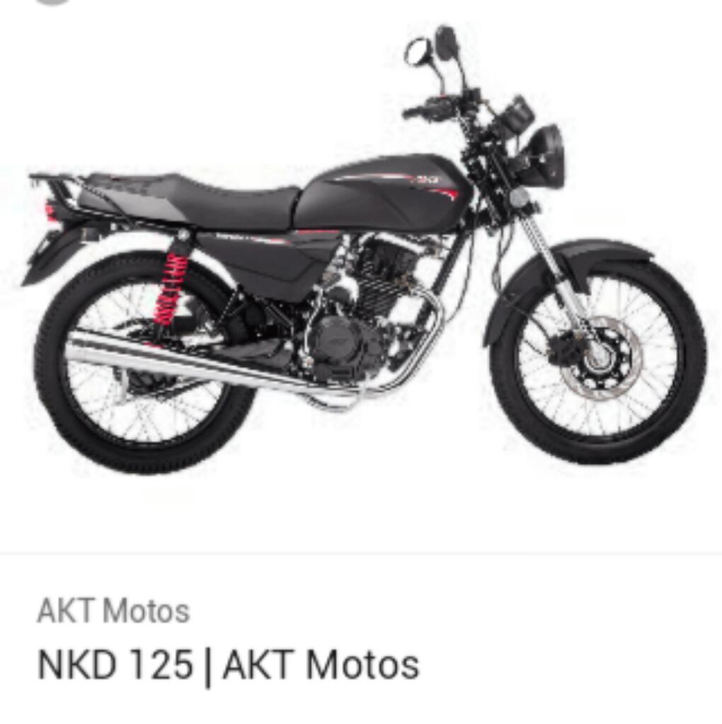 Moto Akt Nkd 125 Nueva Incluidos Papeles