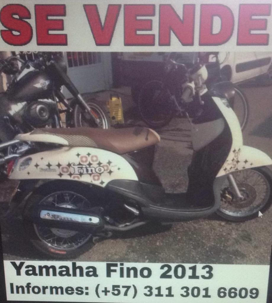 Moto Yamaha Fino 2013 Buen Precio!