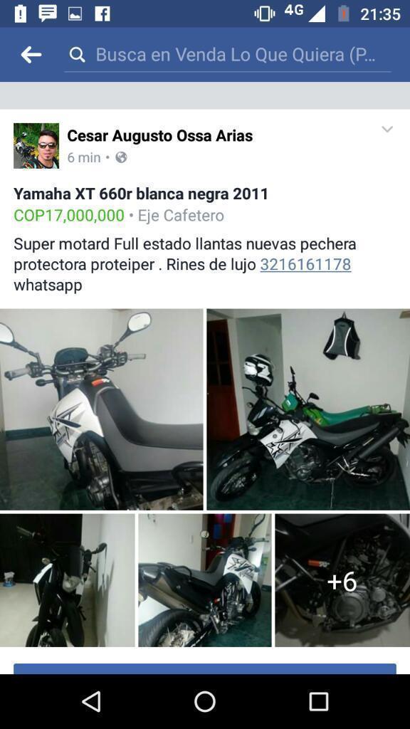 Vendo Xt 660r Yamaha