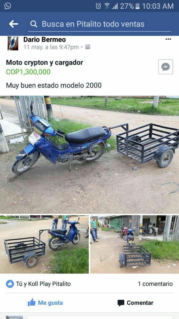 Moto Cripton Y Coche