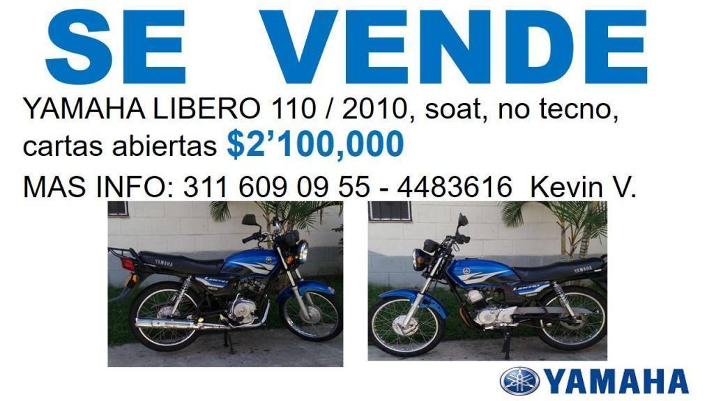 LIBERO 110/2010 EN MUY BUEN ESTADO, HERMOSA!!! LLAMAR 311 609 09 55