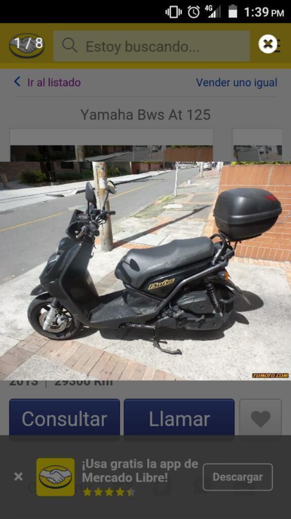 Vendo Yamaha Bws 2013_ Pasto. 5' Negocia