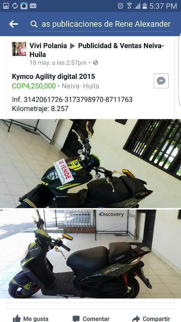 Vendo Moto Kimcon Agility