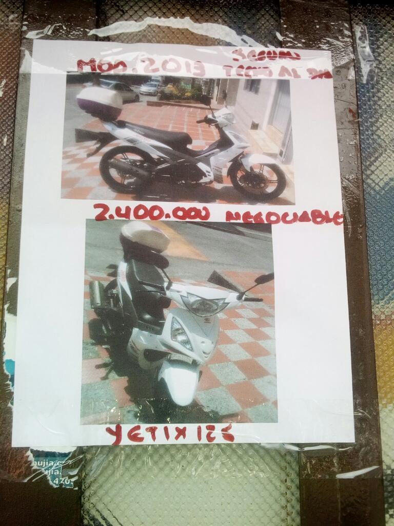 Vendo Moto Yetix 125