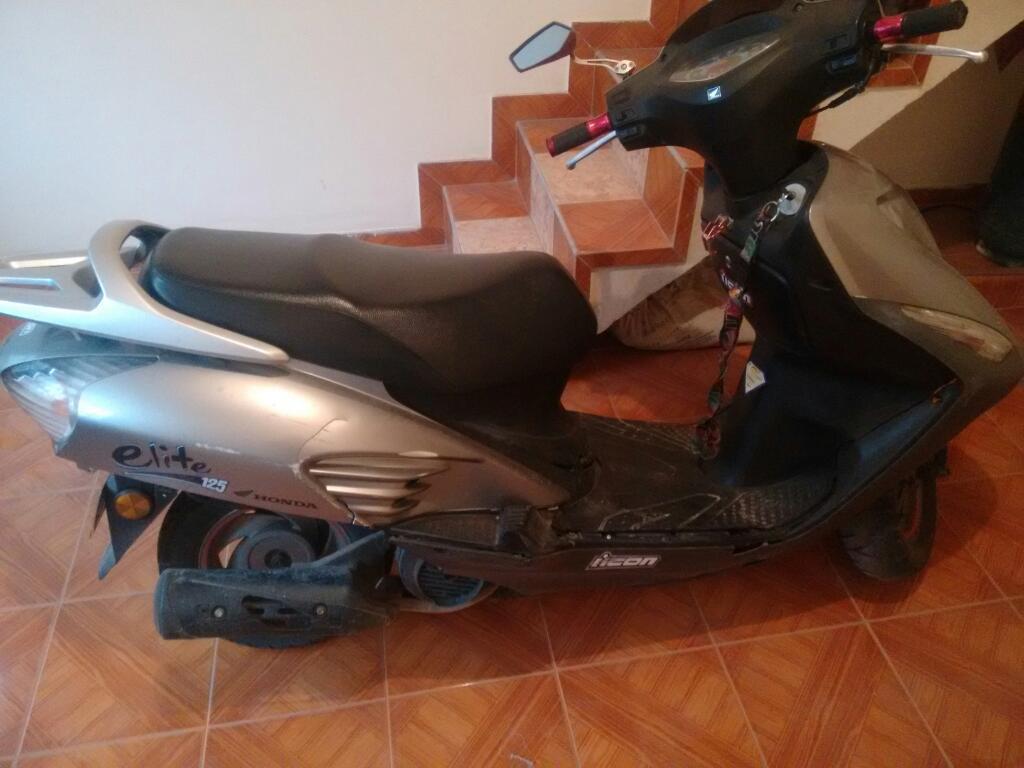 Vendo Honda Elite Solo Carta