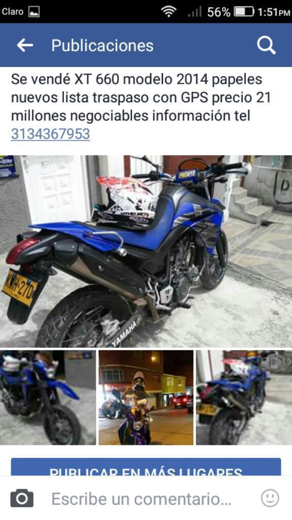 Se Vende O Permuta Xt 660