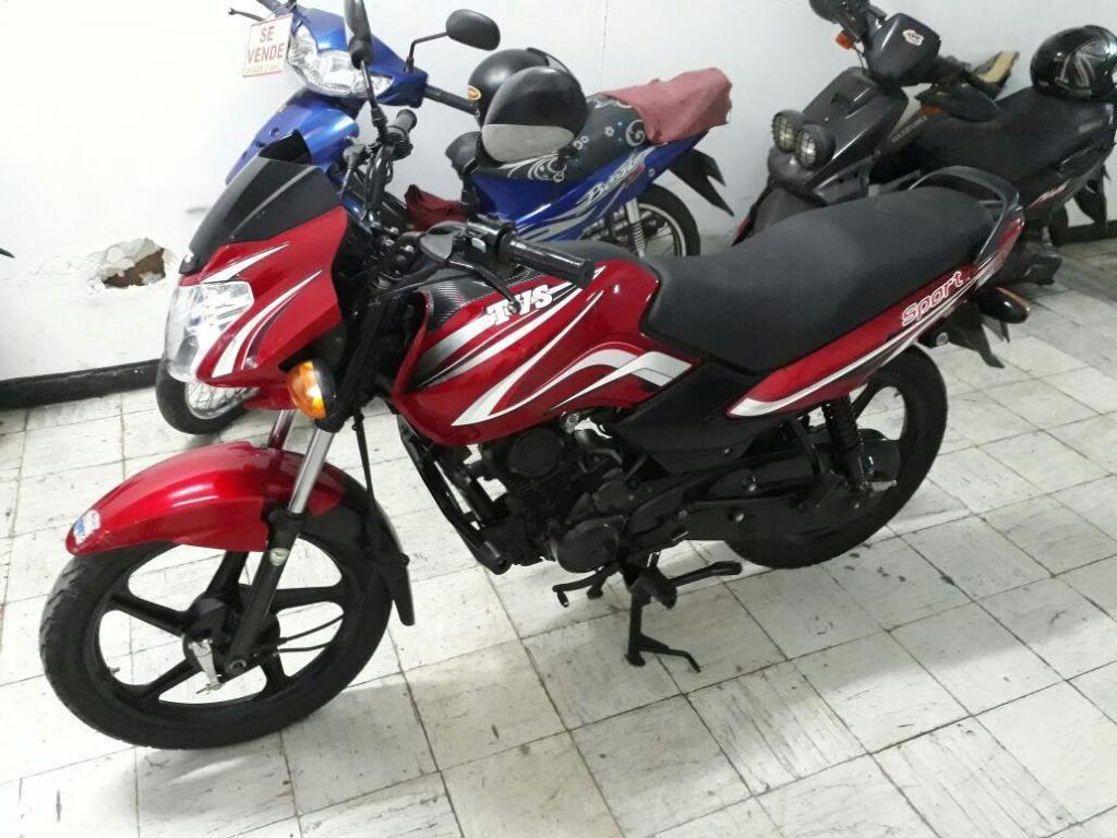 TVS 100 SPORT MODELO 2015 AL DIA UNICO DUEÑO