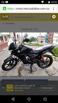 Vendo Moto Honda Cb110blanca Precio Nego