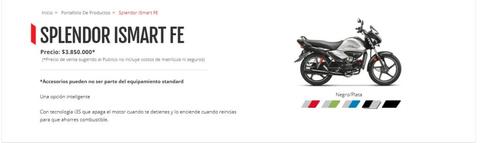 Gran oferta: Moto Hero Splendor I Smart 0Km c.c. 100