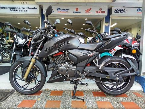 TVS APACHE 200 MODELO 2017 $6.650.000 17208 KILOMETROS