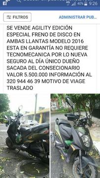 Vendo Moto Agility