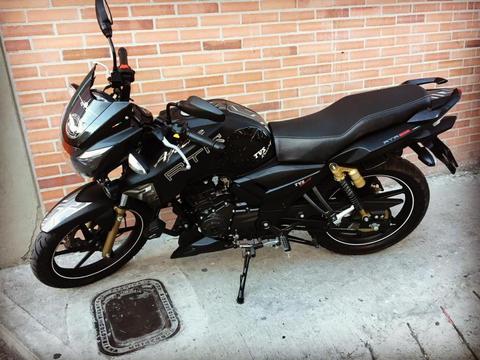 MOTO APACHE NEGRO MATE MODELO 2018