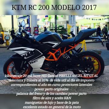 Moto Ktm Rc200