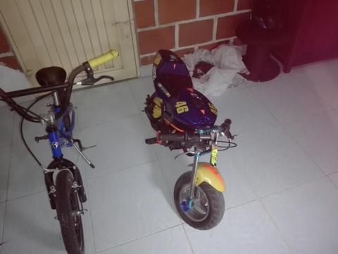 Se Vende Moto para Niño Y Bicicleta Gw