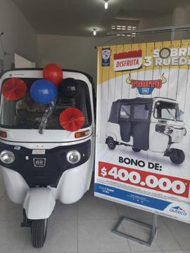 Motocarro, Modelo 2019, Bono de descuento $400.000