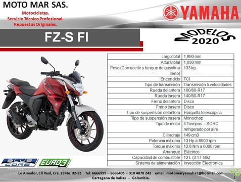 YAMAHA FZ-S 150 MODELO 2020